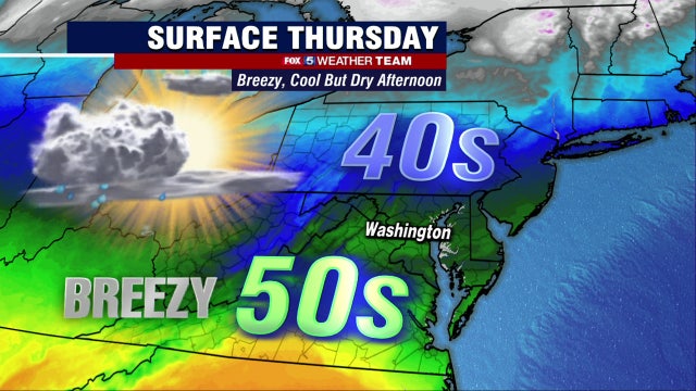 Cooler Thursday with afternoon sunshine; warm weekend ahead