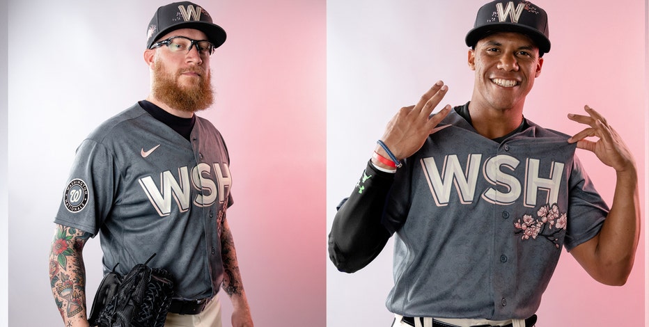 Here comes the bloom! Nats, Wizards honor DC's cherry blossoms with new  uniform