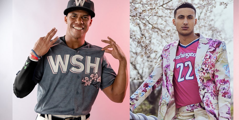 Washington Nationals, Wizards unveil cherry blossom inspired uniforms