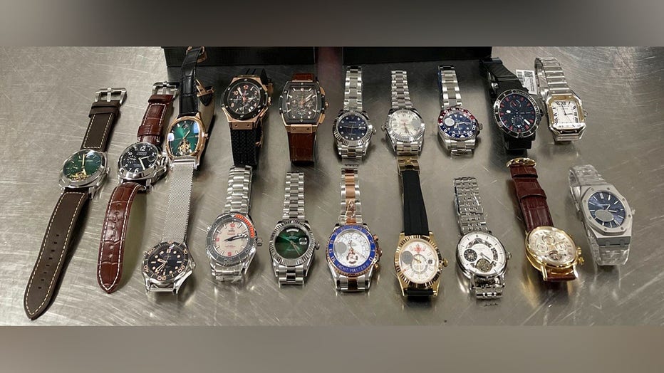 Customs officers seize counterfeit watches in Louisville estimated