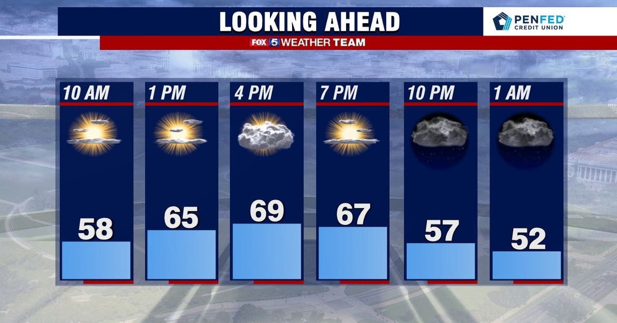 Mild and sunny Saturday across DC region; clouds and showers expected ...