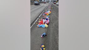 'Toy Story': Stuffed animals mysteriously found scattered on Oregon highway