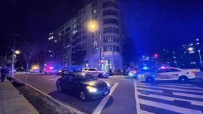 Woman falls from building in Northwest, suspect in custody