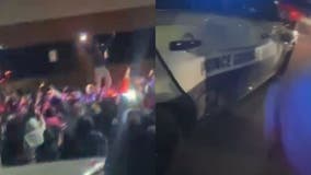 Large crowd caught on camera attacking Prince George's County police cruiser