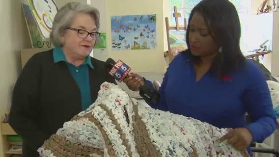 Pay It Forward: Alexandria seniors volunteer to make mats for people experiencing homelessness