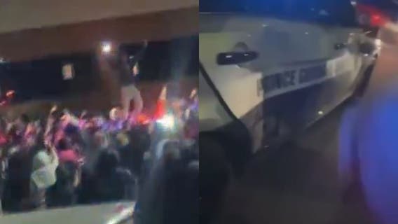 Large crowd caught on camera attacking Prince George's County police cruiser