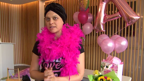 FOX 5’s Ayesha Khan rings bell to mark last round of chemotherapy