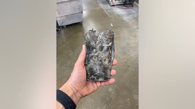 Cell phone sparks fire at Maryland printing company