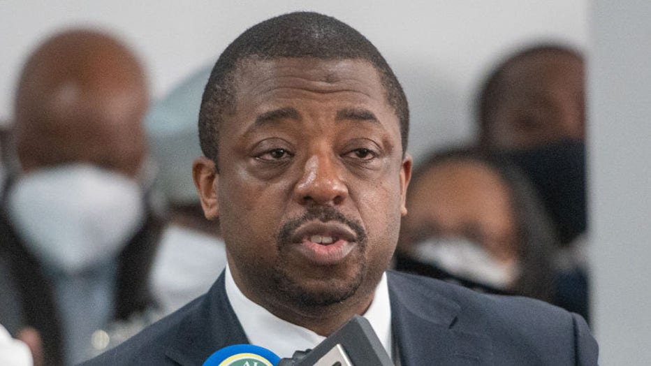 New York Lieutenant Governor Brian Benjamin Speaking At a Funeral for Fire Victims