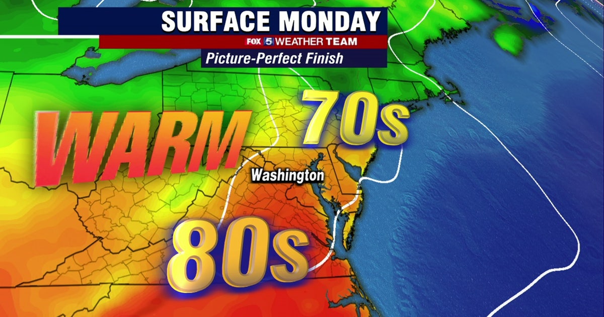 Warm Monday with highs near 80 degrees | FOX 5 DC