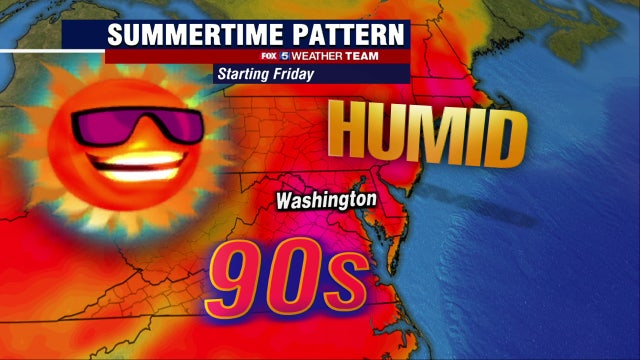 Summerlike temperatures in the mid-90s Friday; record heat possible over weekend