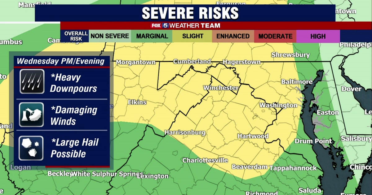 Heavy rain, severe thunderstorms expected across the DC region ...