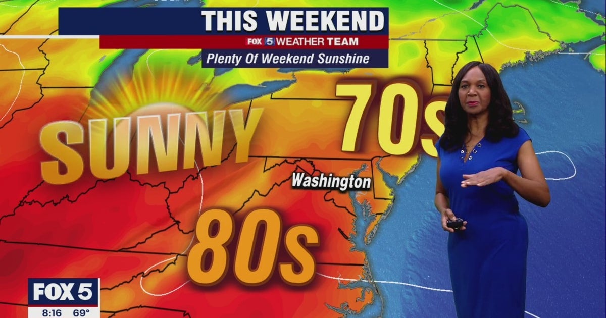 Sunny, calm weekend across D.C. region with highs in the 80s | FOX 5 DC