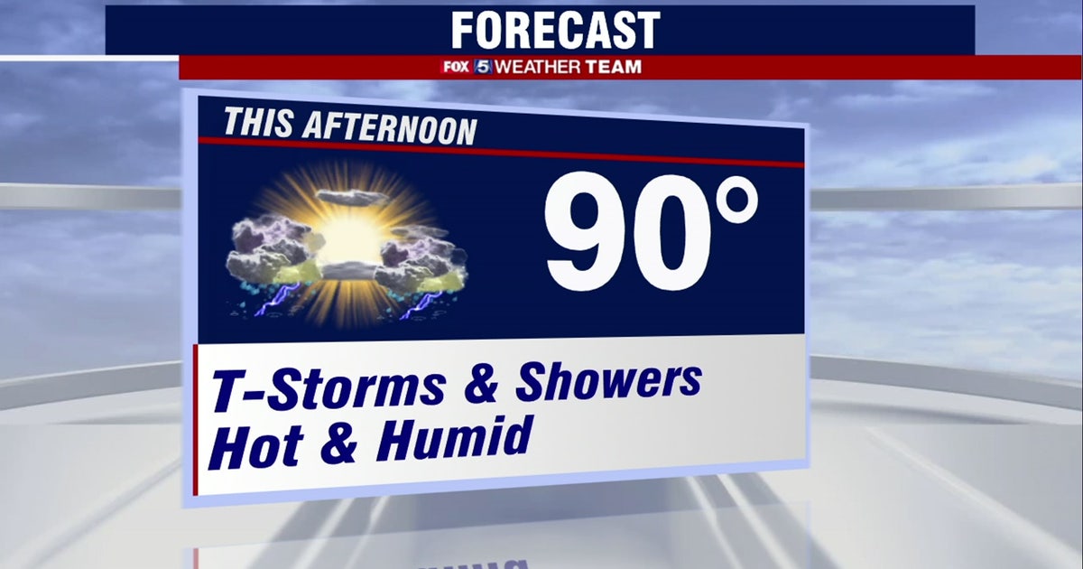 Hot, humid, with scattered thunderstorms Thursday | FOX 5 DC