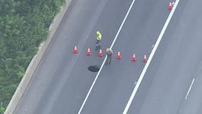 Major delays on I-270 expected due to 12-foot sinkhole, lane closures