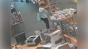 Woman caught on camera stealing thousands of dollars worth of vinyl records in Maryland