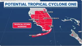Tropical Storm Warnings issued in Central, South Florida as heavy rain, gusty winds spread onshore