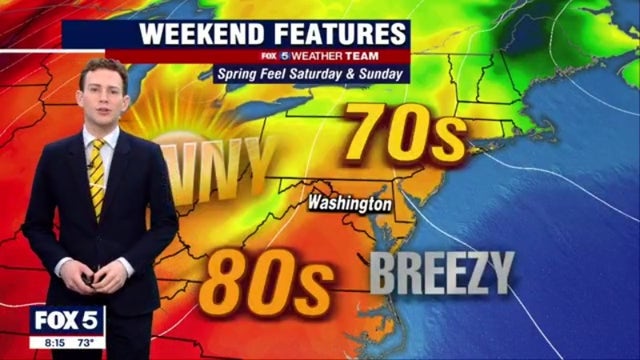 Weekend weather forecast: Perfect conditions to get outside as mild temperatures move into DC region