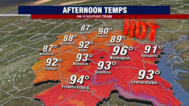 Hot and breezy Friday with possible isolated thunderstorms