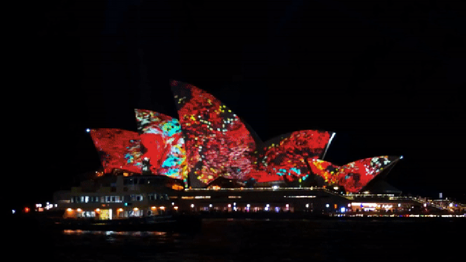 Sydney's stunning light festival illuminates opera house, landmarks