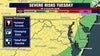 Hot and humid Tuesday with strong storms possible across DC region