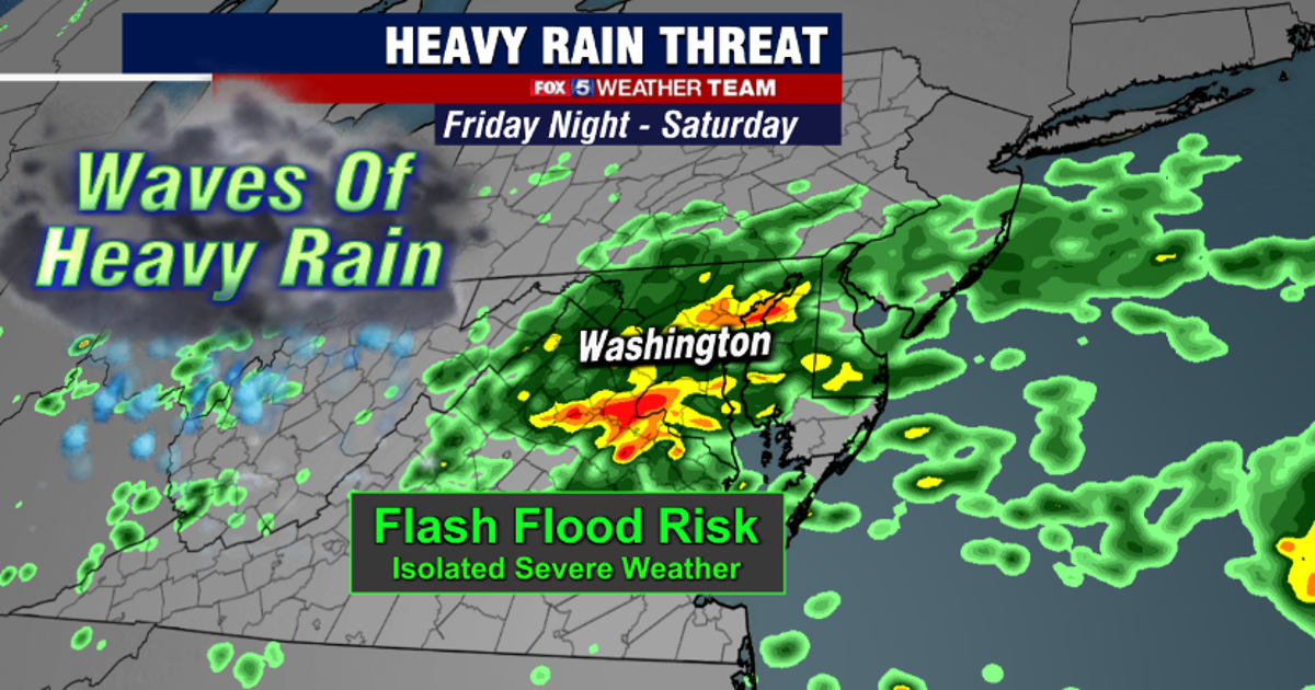 Heavy rain, flooding, and severe weather expected across DC region to ...