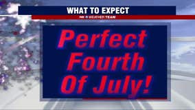 Perfect 4th of July weather for Monday's festivities; storms possible on Tuesday