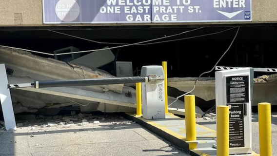Structural inspections underway after parking garage collapse in Downtown Baltimore