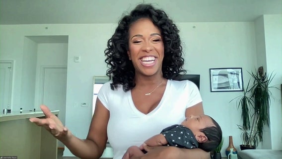 Jeannette Reyes’ newborn baby Isabella makes GoodDayDC debut!