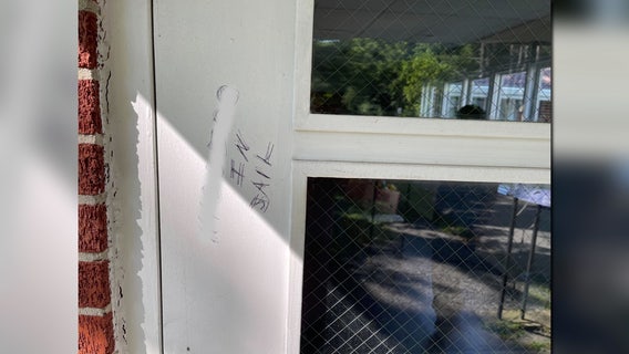 Racist graffiti investigated at church in Anne Arundel County