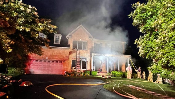 Lightning strike sparks Woodbridge house fire