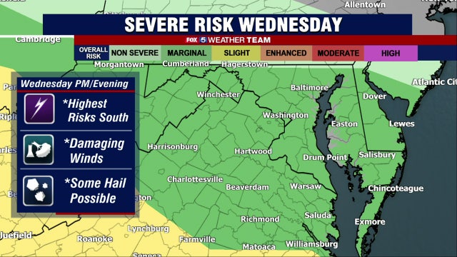 Hot, humid Wednesday with heavy storms possible; Flood Watch for parts of DC area in effect at 3pm