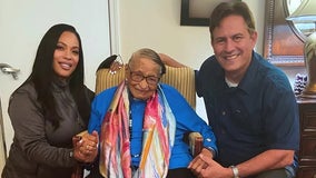 Southwest Airlines employees celebrate passenger's 104th birthday