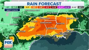 Heavy rain will likely lead to flooding in the Southern Plains, Lower Mississippi River Valley