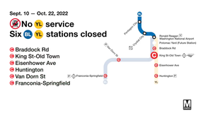 Major construction on Metro's Blue and Yellow lines underway