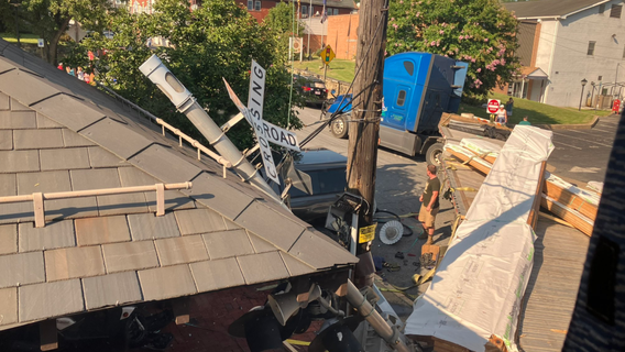 Amtrak train collides with semi-truck in Frederick County