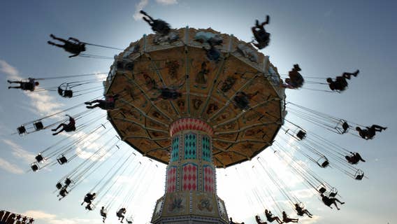 Virginia carnival worker catches flying phone dropped from upside-down ride