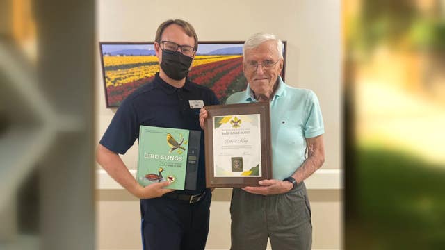 Northern Virginia 91-year-old fulfills dream of becoming honorary Eagle Scout