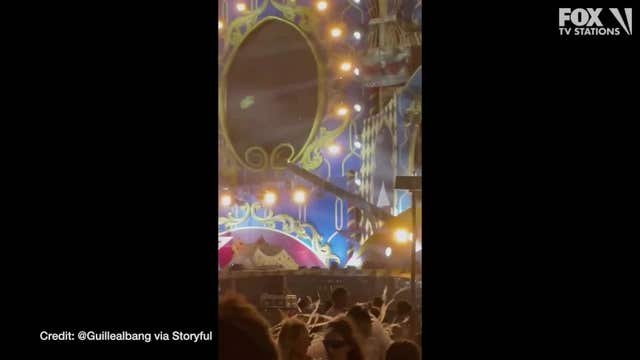 Stage collapses in high winds at music festival in Spain, killing one and injuring dozens