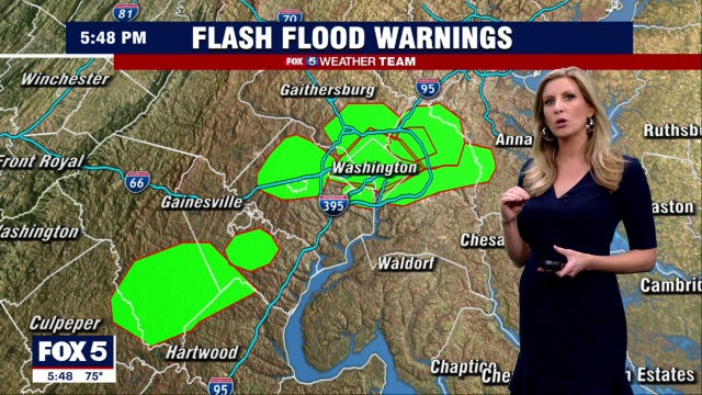 Flooding reported across DC region Wednesday as severe storms move through