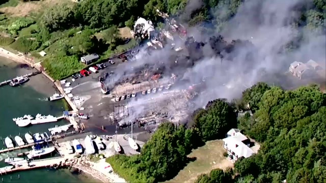 Mattapoisett boatyard fire consumes boats, buildings, vehicles