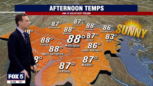 Warm, sunny Saturday with slight chances for pop-up storms later in the day; Storm chances increase Sunday