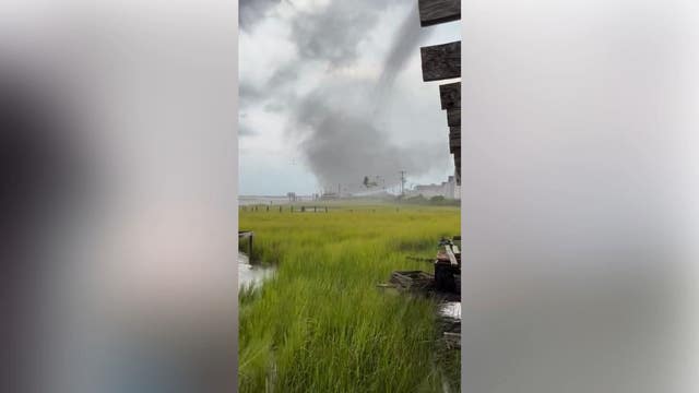 Waterspout touches down in Smith Island, Maryland causing widespread damage