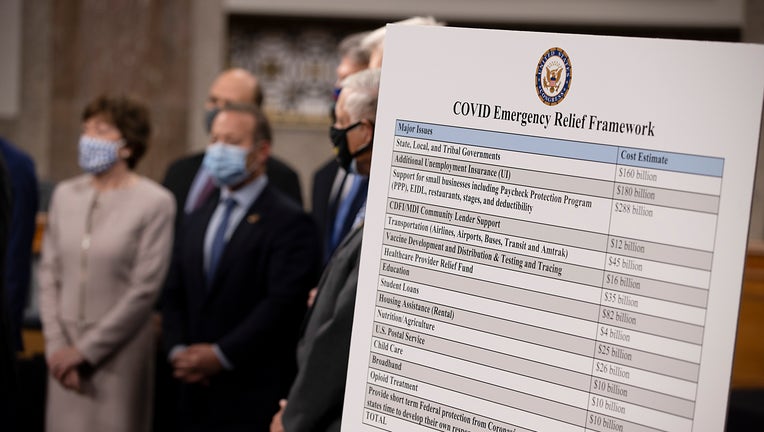 e68375f4-Bipartisan Members Of Congress Announce Coronavirus Relief Bill