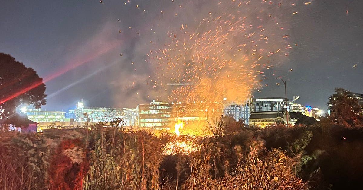 Large brush fire breaks out in Anacostia Park | FOX 5 DC