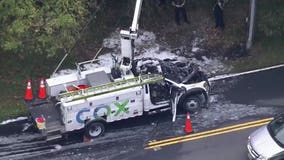 Cox technician dies after crashing into powerline in Virginia