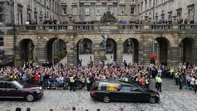 Queen Elizabeth II's coffin arrives in Scottish capital