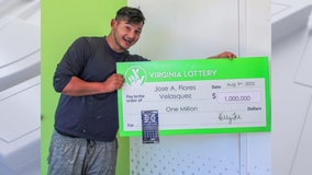 Virginia man surprised to win $1 million lottery after he thought winning ticket was worth $600