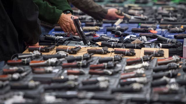 Man shoots himself in foot at Virginia gun show, police say
