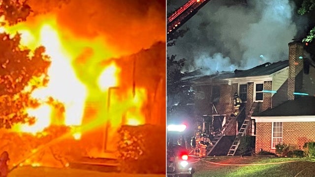 Man injured rescuing family dog from 2-alarm Woodbridge house fire